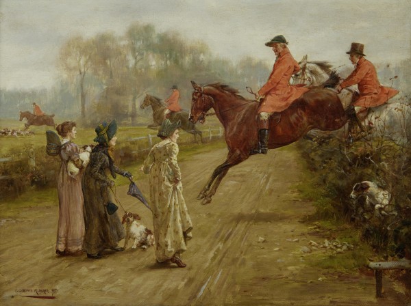 Watching the hunt 1895 by George Goodwin Kilburne